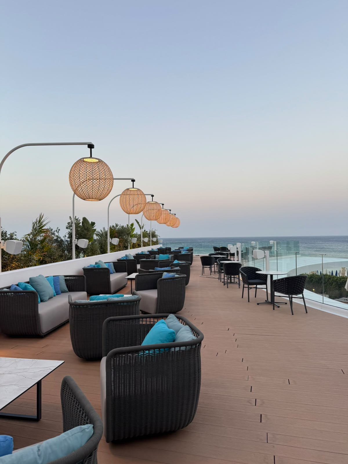 The Cosmos terrace during the day